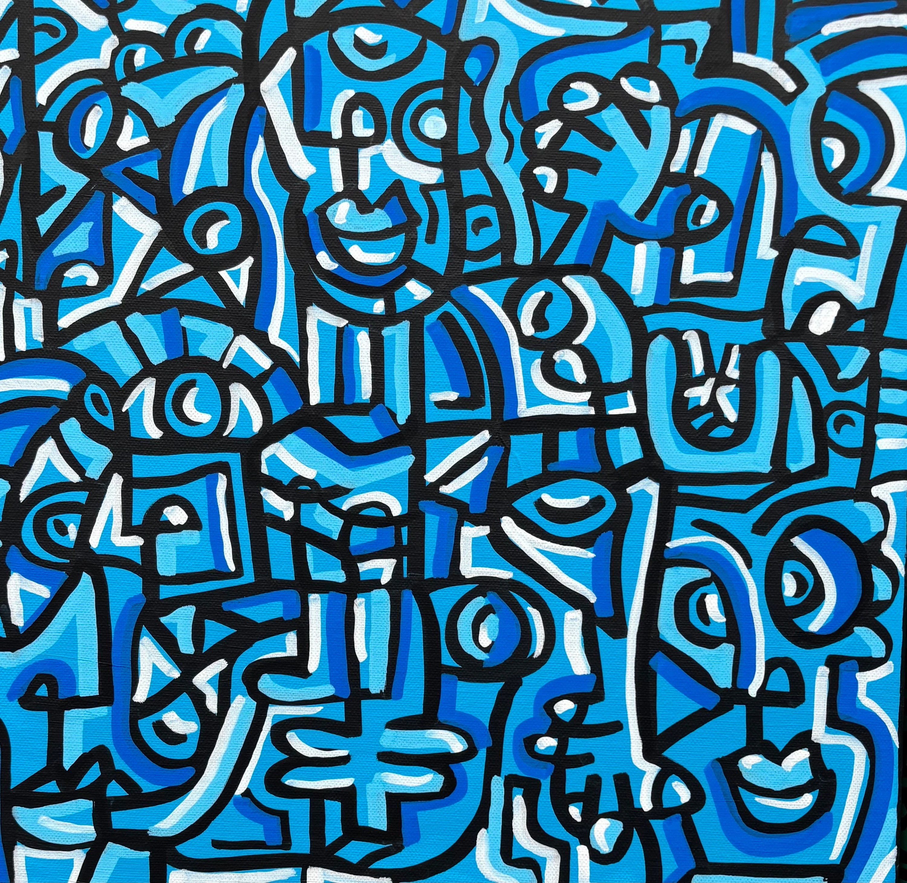 Atlas 4. Acrílico sobre lienzo, 40 x 40 cm, 2026. Barcelona. Nicolás Lapadula