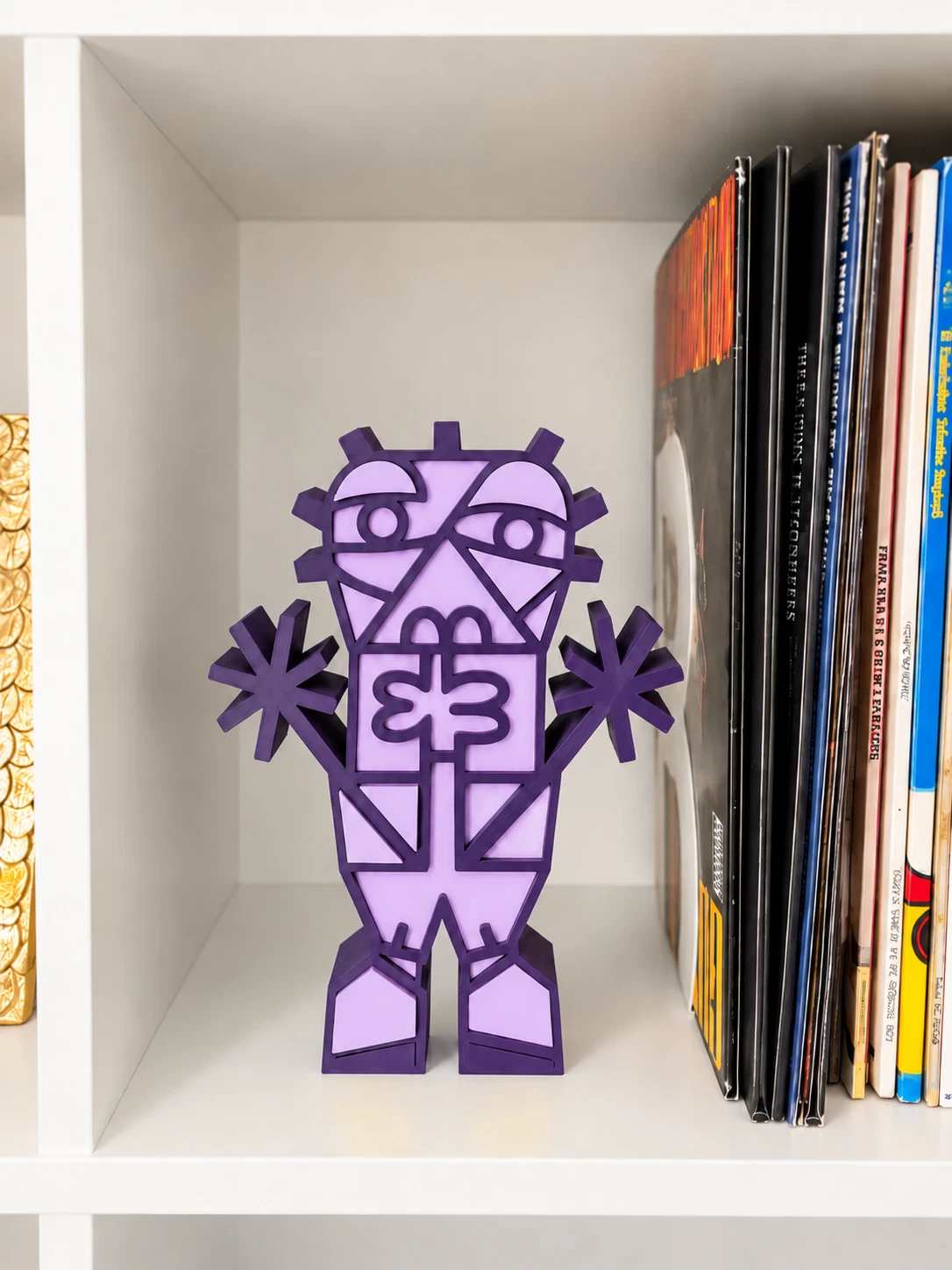 TOTEM Morado. Impresión 3D sobre acrílico, 24 x 18 x 3, 2026. Barcelona. Nicolás Lapadula